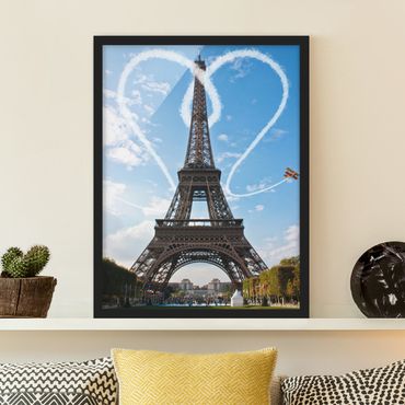 Plakat w ramie - Paryż - miasto miłości