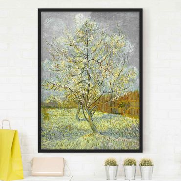 Plakat w ramie - Vincent van Gogh - Różowe drzewo brzoskwiniowe
