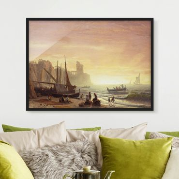 Plakat w ramie - Albert Bierstadt - Flota rybacka