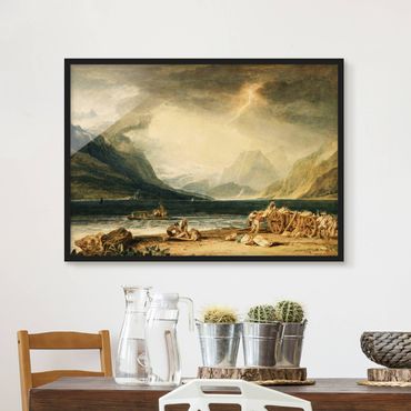 Plakat w ramie - William Turner - Jezioro Thun