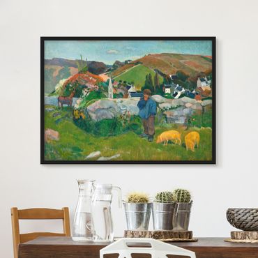 Plakat w ramie - Paul Gauguin - Świniopas