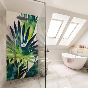 Tylna ścianka prysznicowa - Exotic Foliage - Fan Palm