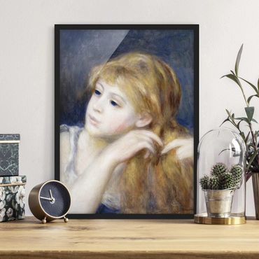 Plakat w ramie - Auguste Renoir - Głowa dziewczynki