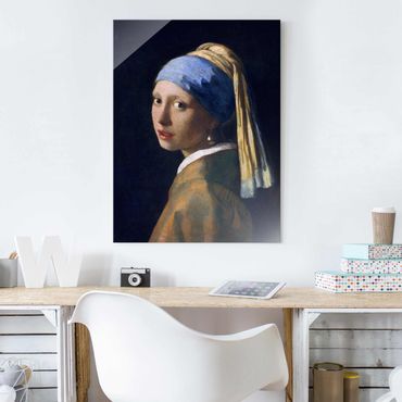 Obraz na szkle - Jan Vermeer van Delft - Dziewczyna z perłowymi kolczykami