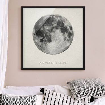 Plakat w ramie - Księżyc - La Lune