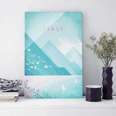 Obraz na szkle - Plakat podróżniczy - Włochy