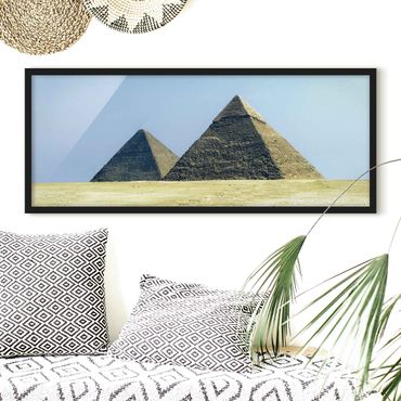 Plakat w ramie - Piramidy w Gizie