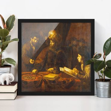 Plakat w ramie - Rembrandt van Rijn - Przypowieść o robotnikach