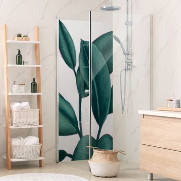 Tylna ścianka prysznicowa - Ficus Leaves