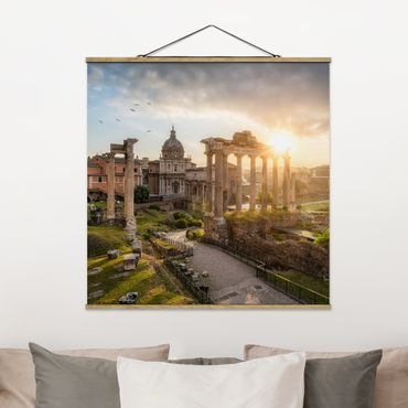 Plakat z wieszakiem - Forum Romanum o wschodzie słońca