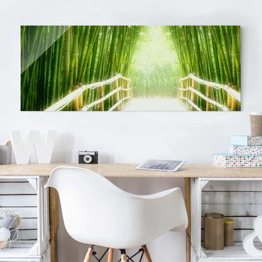 Obraz na szkle - Droga bambusowa