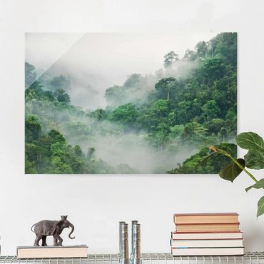 Obraz na szkle - Dżungla we mgle