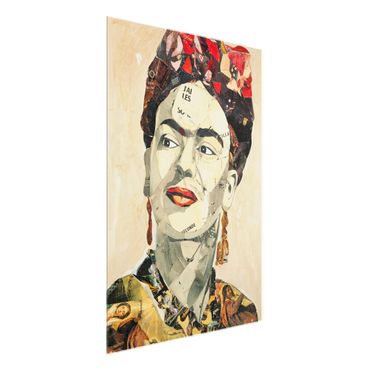 Obraz na szkle - Frida Kahlo - kolaż Nr 2