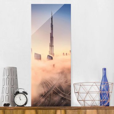 Obraz na szkle - Niebiańska panorama Dubaju