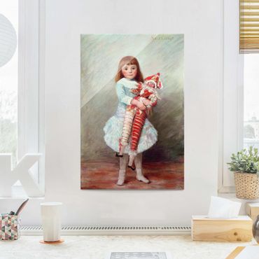 Obraz na szkle - Auguste Renoir - Suzanne z lalką Harlequin