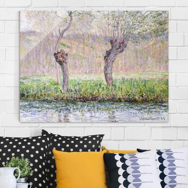 Obraz na szkle - Claude Monet - Drzewa wierzbowe na wiosnę
