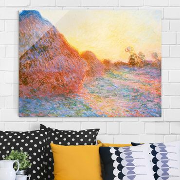 Obraz na szkle - Claude Monet - Straw Ricks