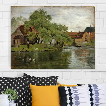 Obraz na szkle - Edvard Munch - Rzeka Akerselven
