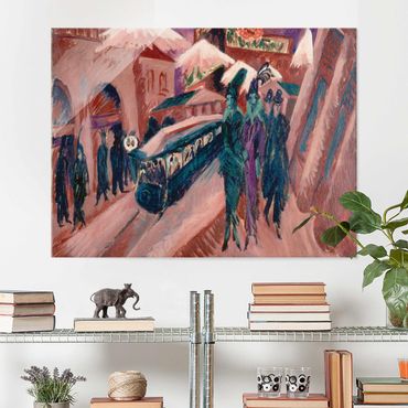 Obraz na szkle - Ernst Ludwig Kirchner - Ulica Lipska z koleją