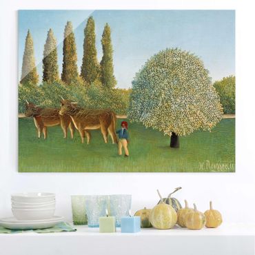 Obraz na szkle - Henri Rousseau - łąka (pastwisko)