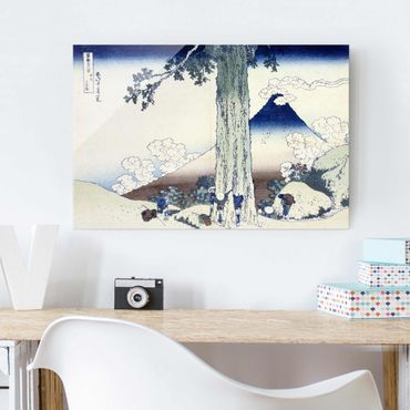 Obraz na szkle - Katsushika Hokusai - Przełęcz Mishima w prowincji Kai