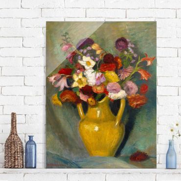 Obraz na szkle - Otto Modersohn - Kolorowy bukiet kwiatów