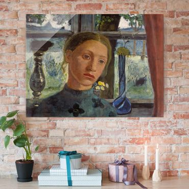 Obraz na szkle - Paula Modersohn-Becker - Głowa dziewczynki przed oknem