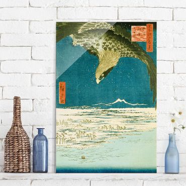 Obraz na szkle - Utagawa Hiroshige - Sto tysięcy równin Subo