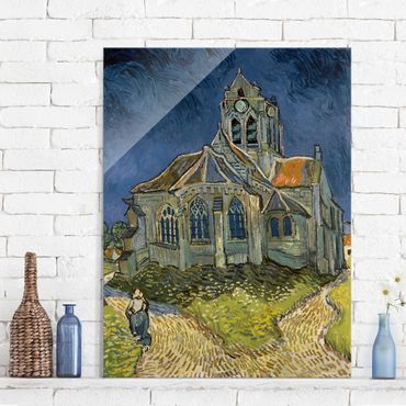 Obraz na szkle - Vincent van Gogh - Kościół w Auvers-sur-Oise