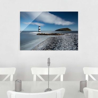 Obraz na szkle - Latarnia morska w Walii