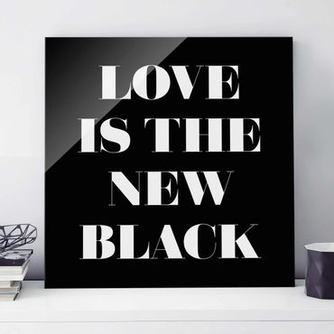 Obraz na szkle - Miłość to nowa czerń