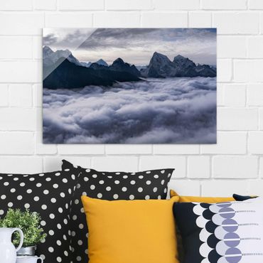 Obraz na szkle - Morze chmur w Himalajach