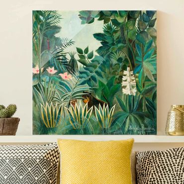 Obraz na szkle - Henri Rousseau - Dżungla na równiku