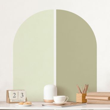 Naklejka na ścianę - Semi-arc Set Light Green - Olive