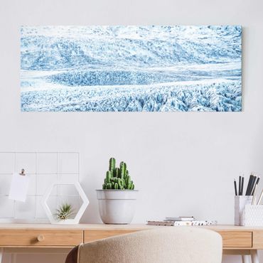 Obraz na szkle - Wzór na lodowcu islandzkim