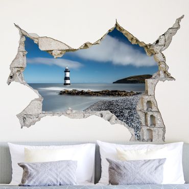 Naklejka na ścianę - Latarnia morska w Walii