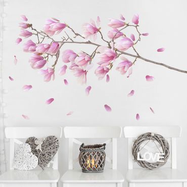 Naklejka na ścianę - Zestaw oddziałów magnolii