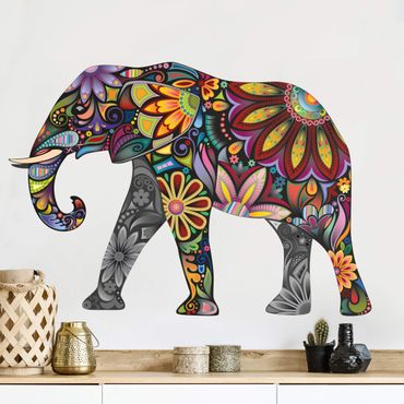 Naklejka na ścianę - Nr 651 Wzór słonia
