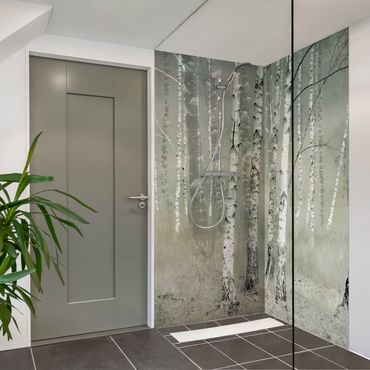 Tylna ścianka prysznicowa - Dormant Birch Forest