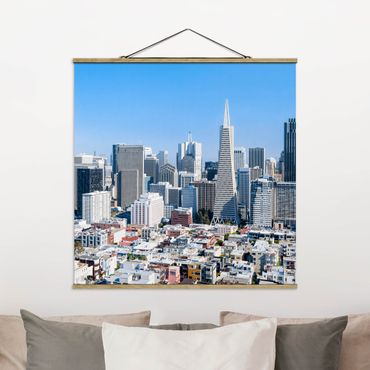 Plakat z wieszakiem - San Francisco Skyline