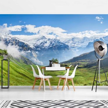 Fototapeta - Szwajcarska panorama alpejska