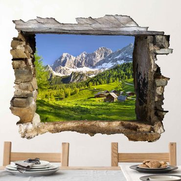 Naklejka na ścianę - Styria Alpejska łąka