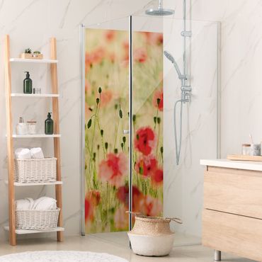 Tylna ścianka prysznicowa - Summer Poppies