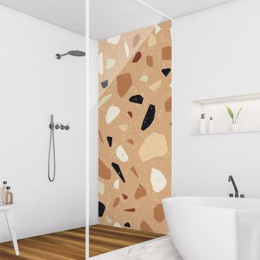 Tylna ścianka prysznicowa - Terrazzo Pattern Florence