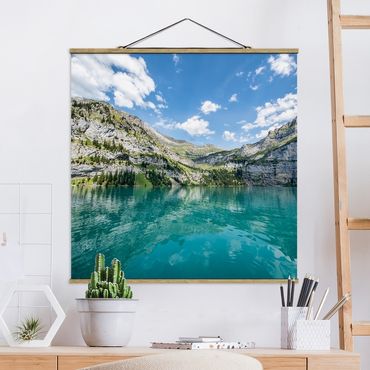 Plakat z wieszakiem - Jezioro Dreamy Mountain
