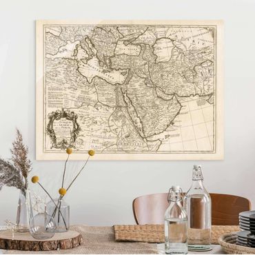 Obraz na szkle - Vintage Map Orient