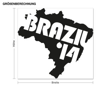 Naklejka na ścianę - Brazylia '14