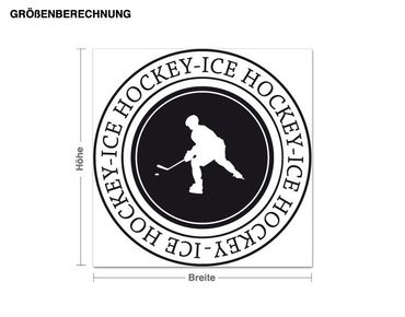 Naklejka na ścianę - Hokej na lodzie