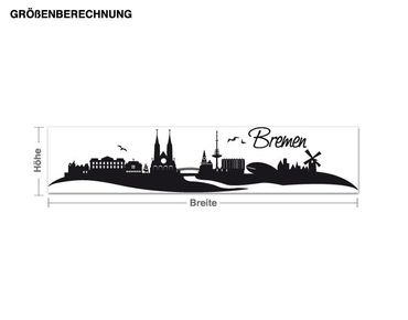 Naklejka na ścianę - Skyline Bremen