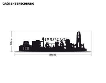Naklejka na ścianę - Skyline Duisburg